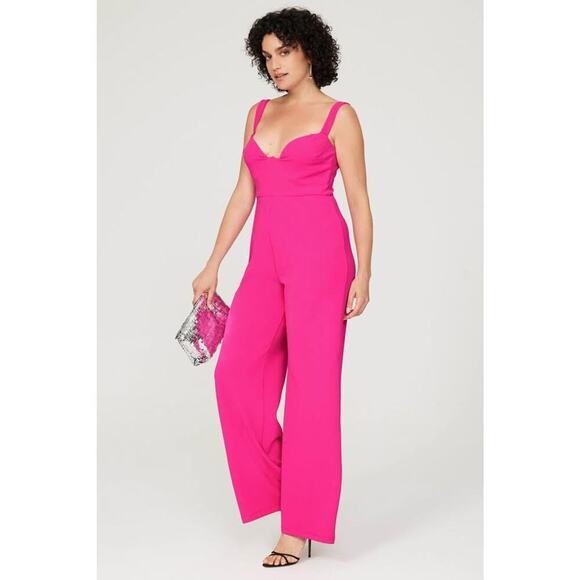 Nookie Pants - Nookie Women’s XXL Pink Romance Jumpsuit
